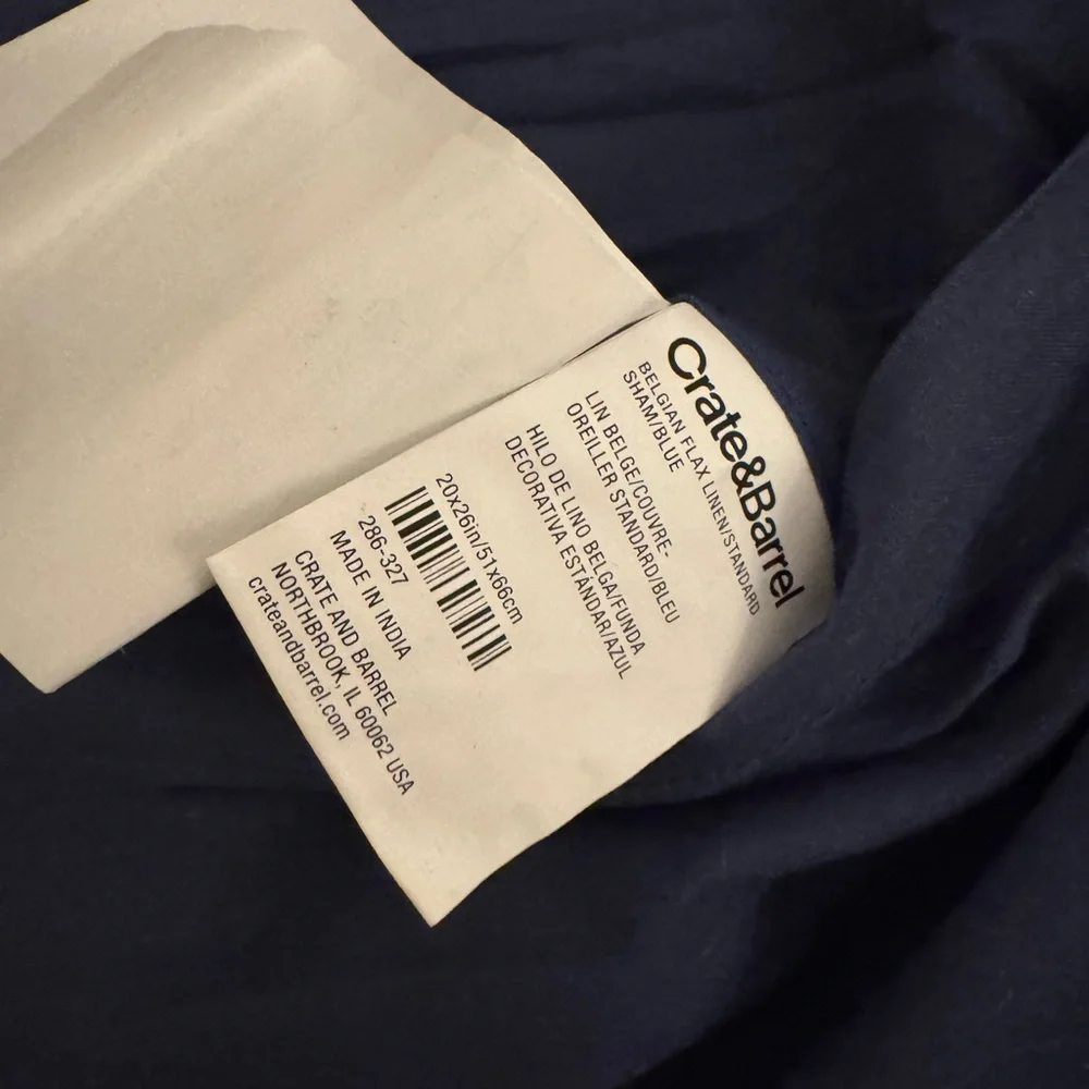 Crate and Barrel standard shams pair